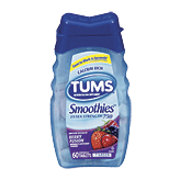 Tums Smoothies extra strength antacid, berry fusion, 750 mg, chewable tablets Full-Size Picture